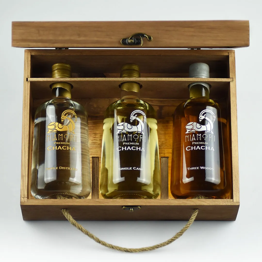 ჭაჭა | Triple Distilled,Single Cask,Three Woods | ხის ყუთით | 0.50 ლიტრი